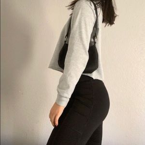 Grey cropped sweatshirt